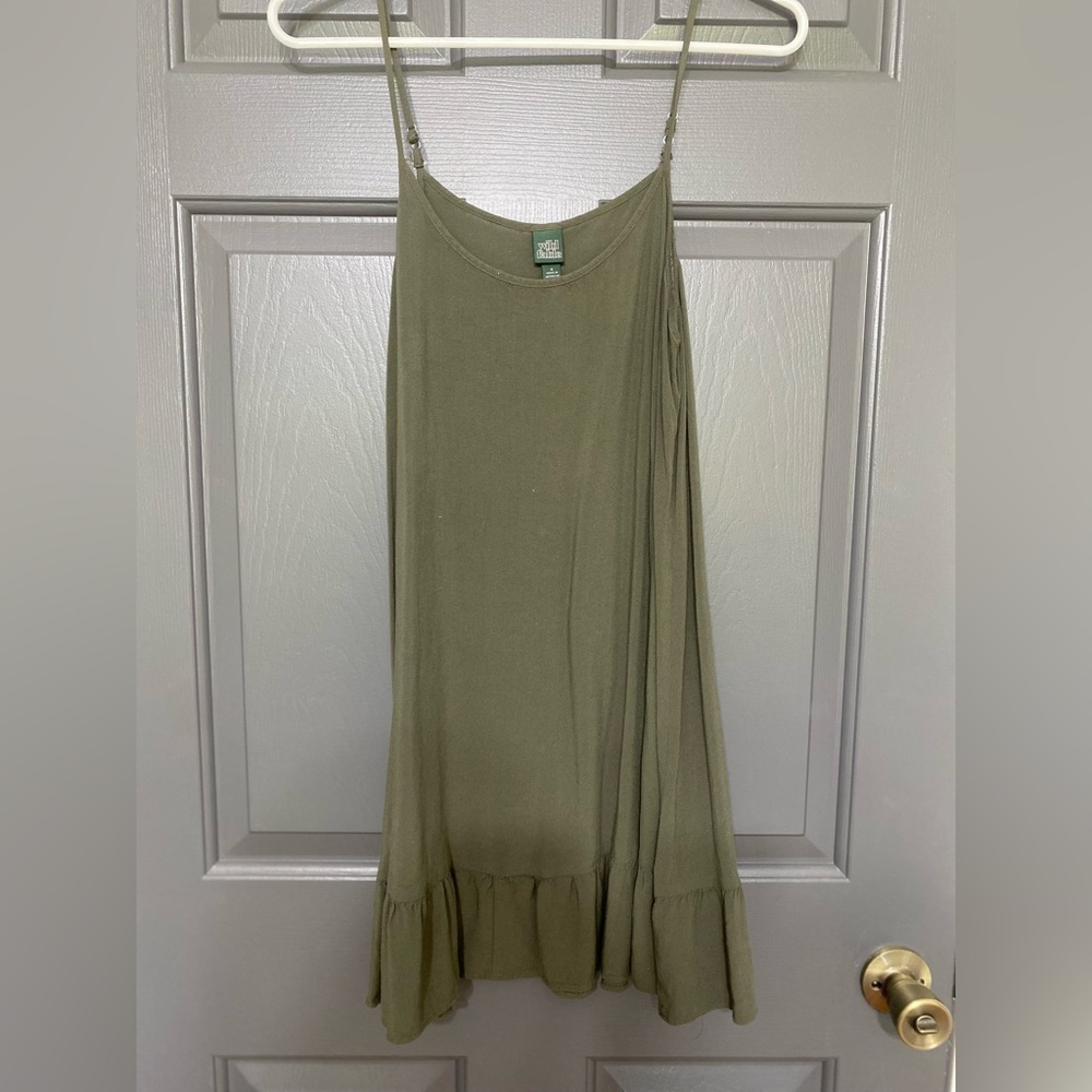 Target army green mini dress size small